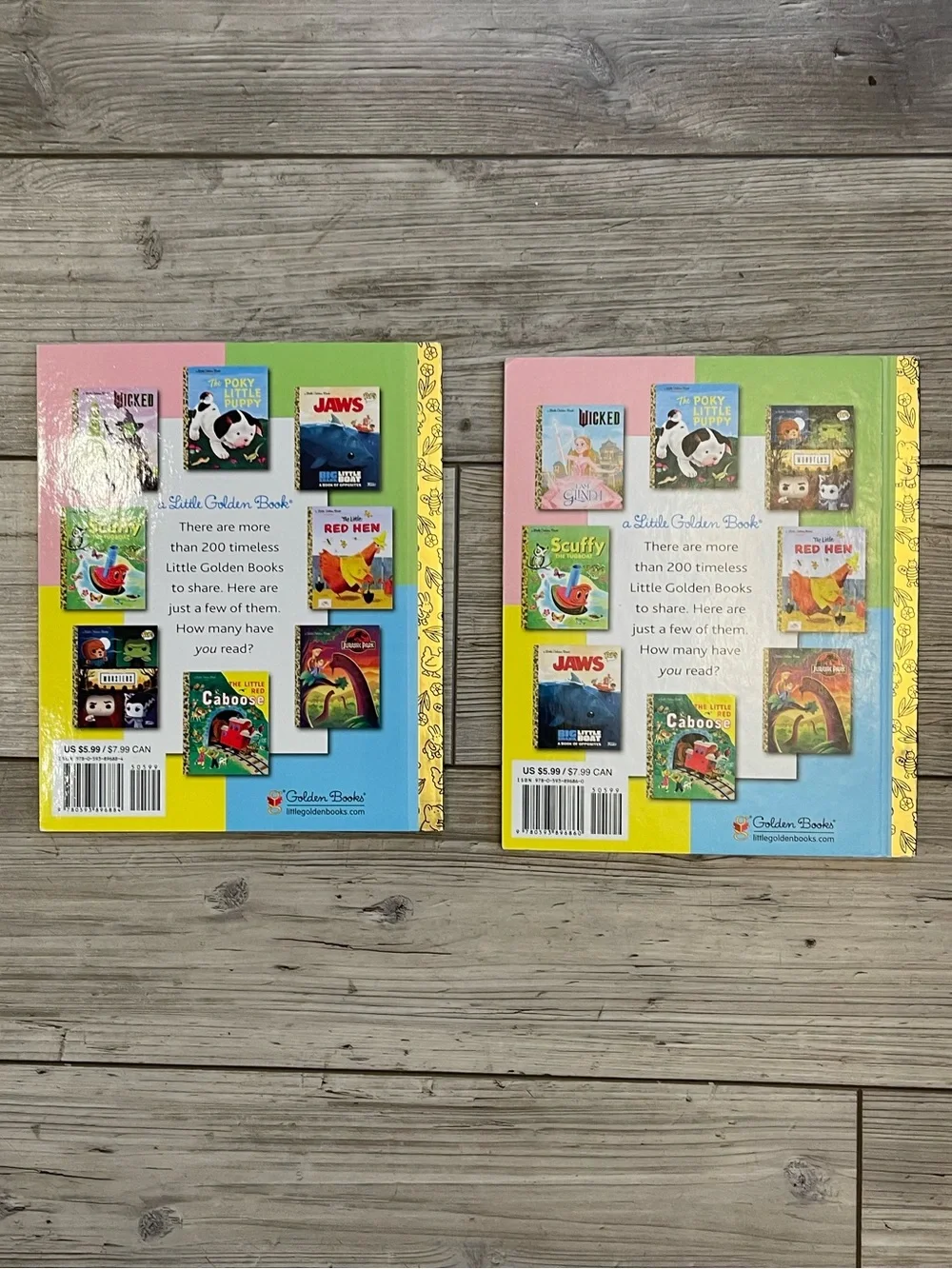 Little Golden Books | Wicked I Am Glinda & I Am Elphaba Books | Set of 2